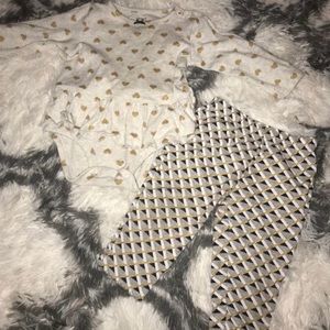 Carters tutu onesie and bottoms